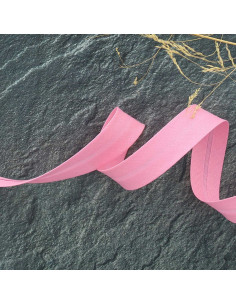 Biais tout textile polycoton - Rose bonbon