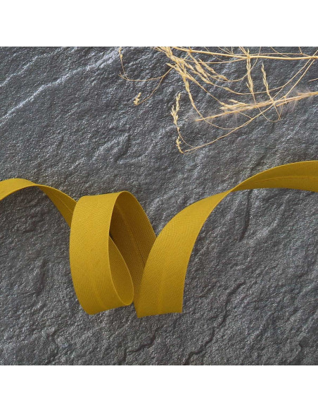 Biais tout textile polycoton - Vieil or
