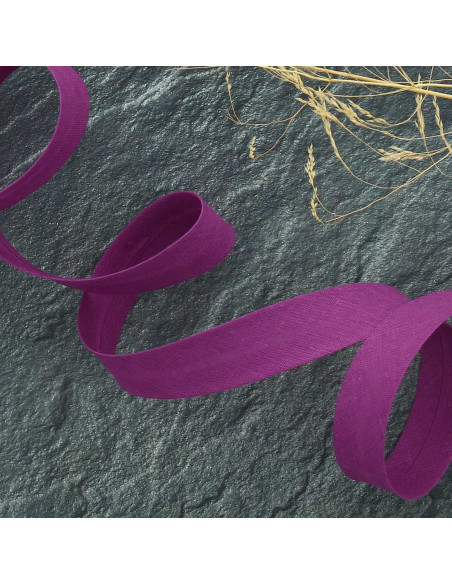 Biais tout textile polycoton - Lilas clair