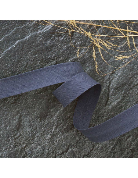 Cinta al bies de policotón - Gris oscuro