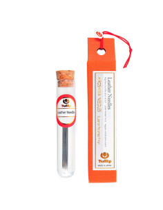 Tubo de 2 agujas de cuero Tulip - Cortas