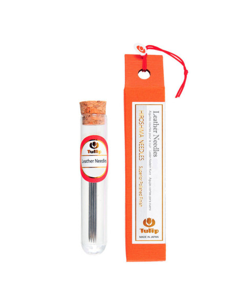 Tubo de 2 agujas de cuero Tulip - Cortas