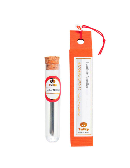 Tubo de 2 agujas de cuero Tulip - Largas