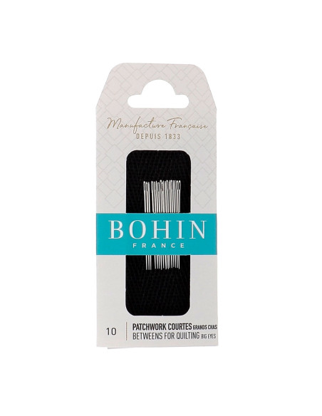 Agujas cortas patchwork ojo grande Bohin - N° 10
