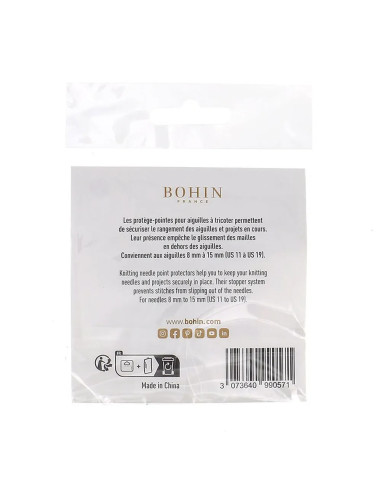 Protectores de puntas modelo patas para agujas del n.º 8.00 a 15.00 Bohin