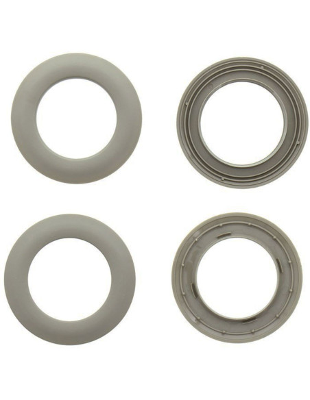 Lote de 8 ojales para cortinas Ø44 mm - Mate - Lino