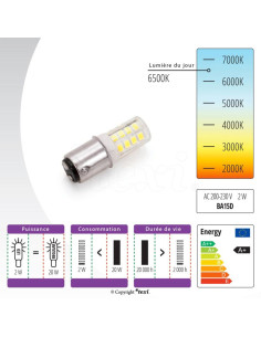 Bombilla LED de bayoneta para máquina de coser 2