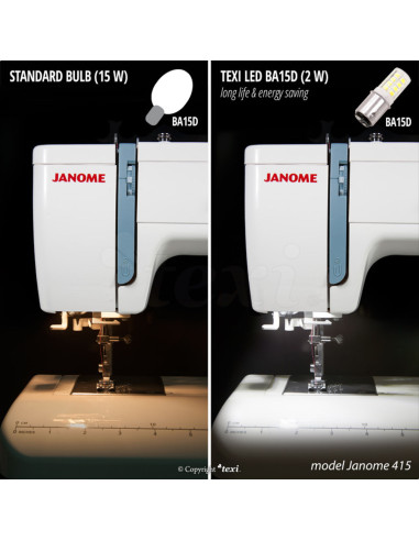 Bombilla LED de bayoneta para máquina de coser