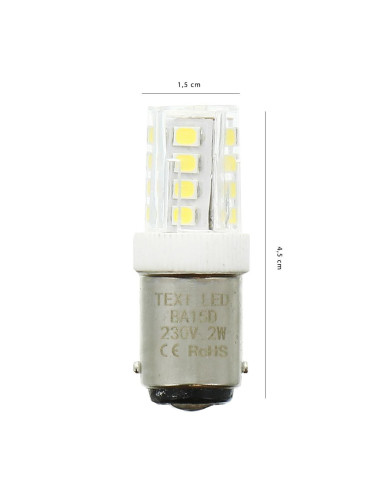 Bombilla LED de bayoneta para máquina de coser