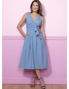 Patrón de vestido y cinturón - Butterick 6446