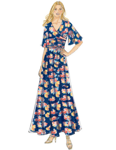 Patrón de vestido y cinturón - Butterick 6446
