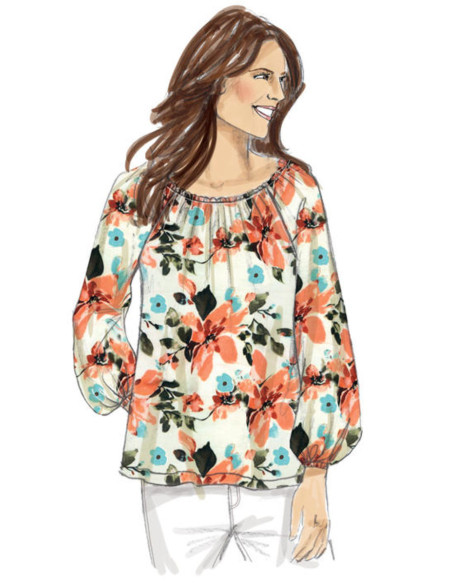 Patrón de blusa - Butterick 6455