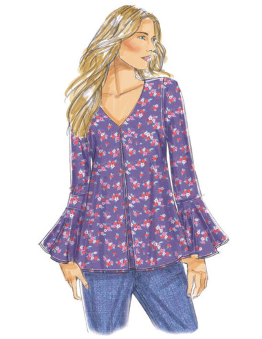 Patrón de blusa - Butterick 6456