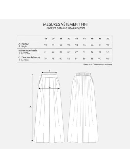 Patrón LA falda pantalón - Atelier Brunette
