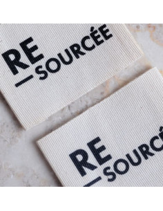 Lot de 5 étiquettes tissées à coudre - Re-sourcée 2