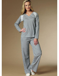 Patrón de bata, blusa, camisón y pantalón - Butterick 6428