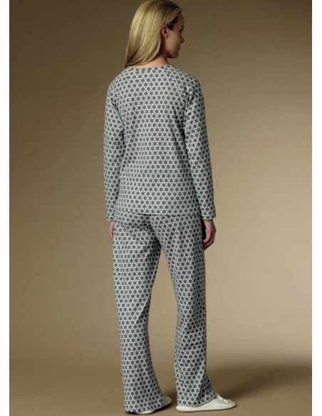 Patrón de bata, blusa, camisón y pantalón - Butterick 6428