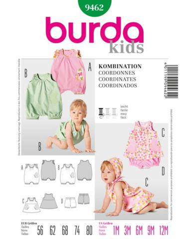 Patrón de coordenadas - Burda 9462