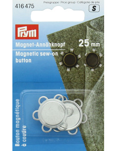 Botones magnéticos para coser - Plata