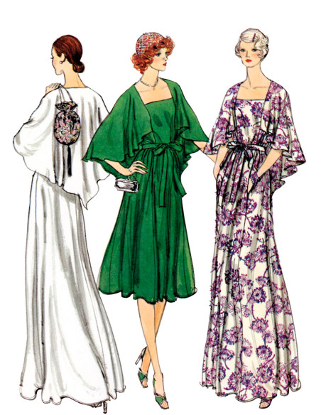 Patrón de vestido de noche - Vogue 1947