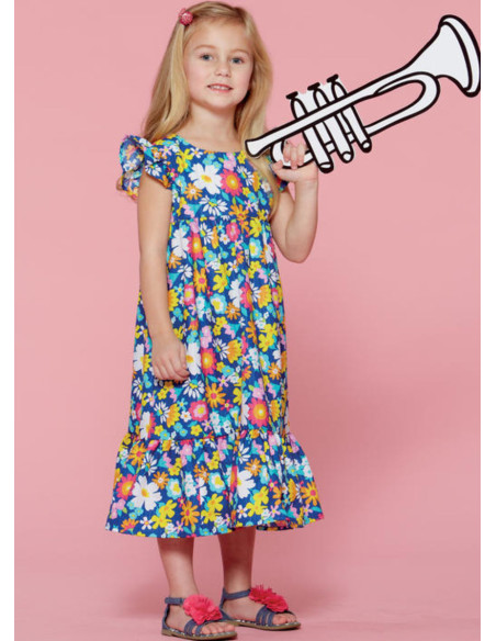 Patrón de vestidos para niños - McCall's 7558