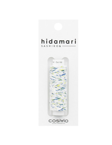 Fil sashiko moucheté hidamari Lecien Cosmo 30 m