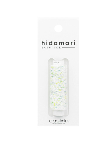 Fil sashiko moucheté hidamari Lecien Cosmo 30 m