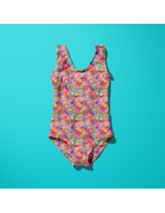 Tejido de lycra para traje de baño - Gummystar rosa y violeta 2