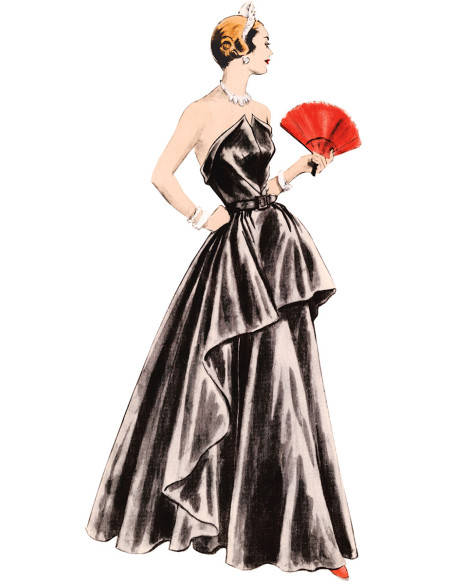 Patrón de vestido vintage - Vogue 1963