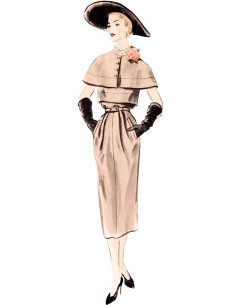 Patrón de vestido vintage - Vogue 1964