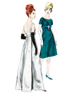 Patrón de vestido vintage - Vogue 1965