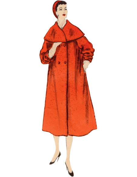 Patrón de abrigo - Vogue 1977