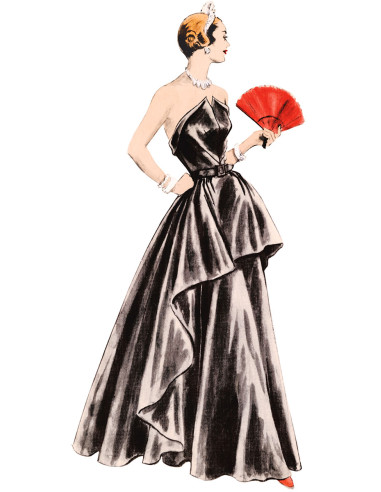 Patrón de vestido vintage - Vogue 1963