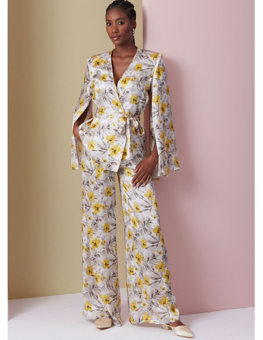 Patrón de blusa, bata y pantalón - Vogue 2020