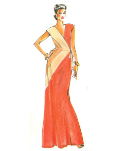 Patrón de vestido vintage - Vogue 2100 2