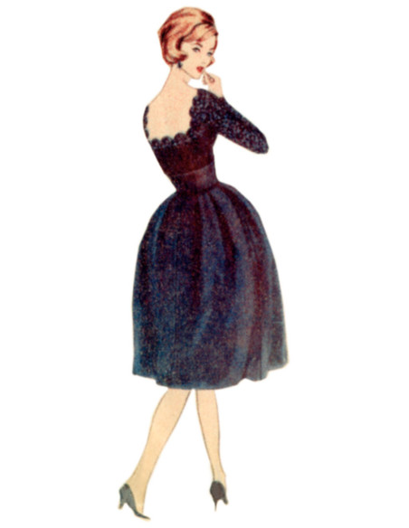 Patrón de vestido vintage - Vogue 2101