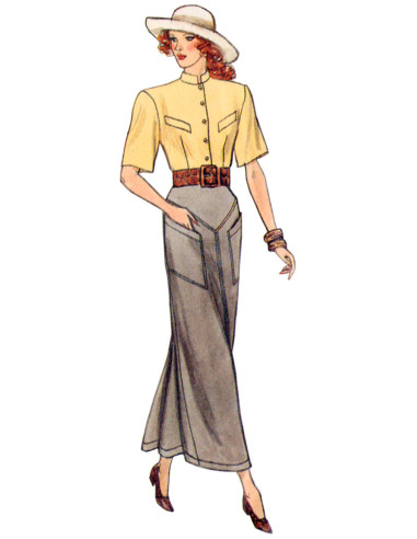 Patrón de faldas vintage - Vogue 2102