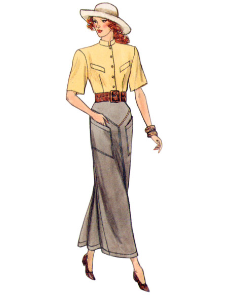 Patrón de faldas vintage - Vogue 2102