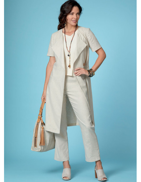 Patrón de blusa, vestido, falda y pantalón - Butterick 6670