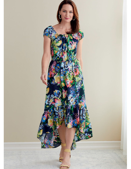 Patrón de vestido y cinturón - Butterick 6757