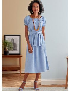 Patrón de vestido y cinturón - Butterick 6757 2