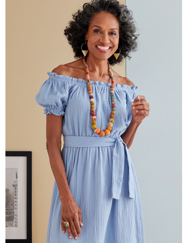 Patron de robe et ceinture - Butterick 6757