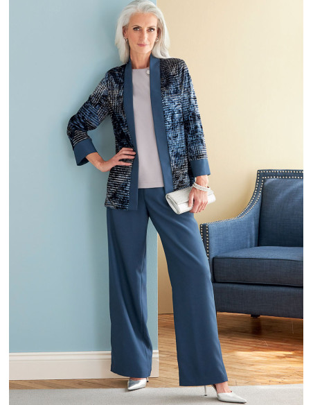 Patrón de chaqueta, vestido, blusa, falda y pantalón - Butterick 6796
