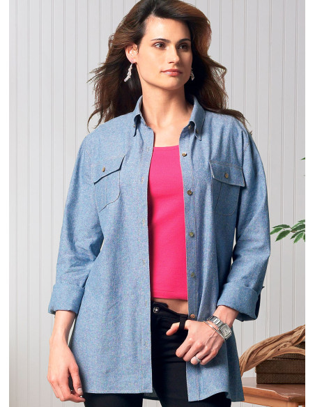 Patrón de camisa - Butterick 6841