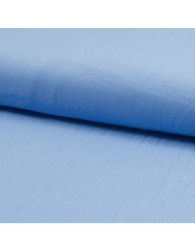 Tejido popelina de viscosa - Azul