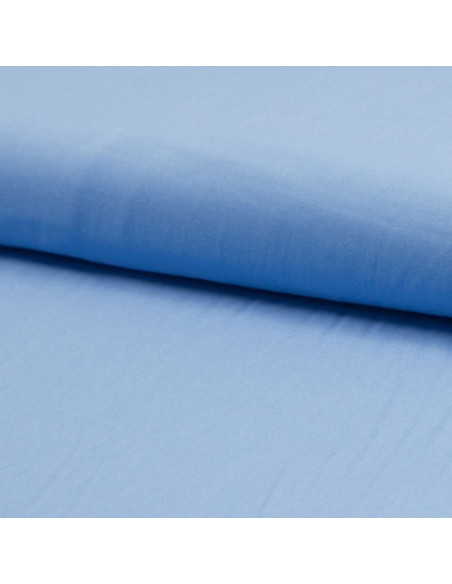 Tejido popelina de viscosa - Azul