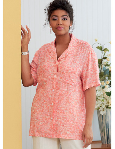 Patrón de camisa - Butterick 6846