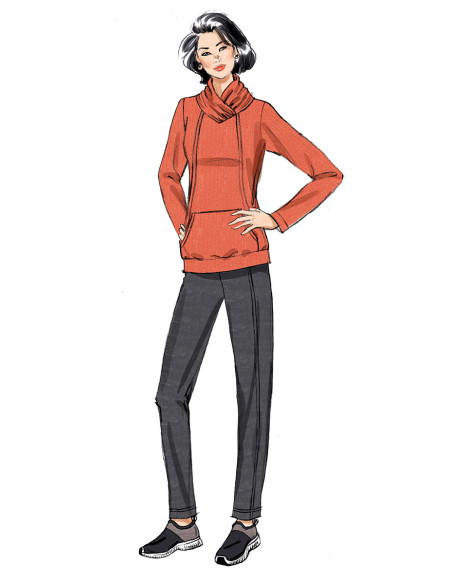 Patron de robe, haut, jupe et pantalon - Butterick 6858