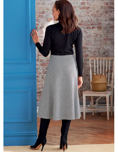 Patrón de falda y cinturón - Butterick 6866