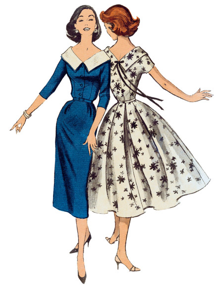Patrón de vestido y cinturón - Butterick 6870